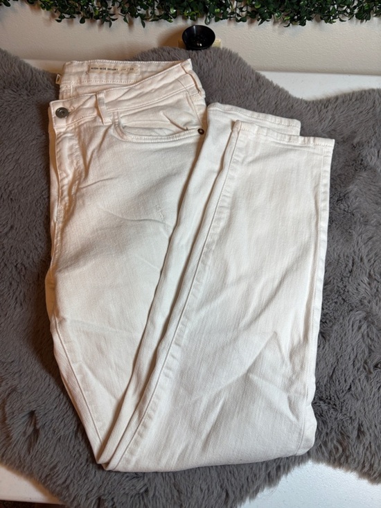 Pilcro Denim - Pilcro Women's White High Rise Skinny Jeans Size 29